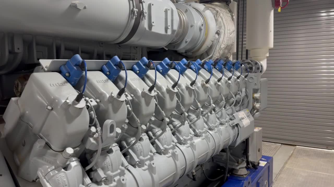 Close up of CHP system